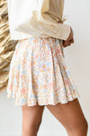 mode, twirl around tie front mini skirt