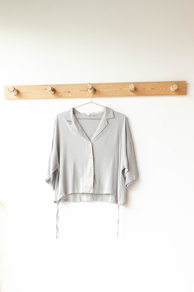 mode, light the sky blouse