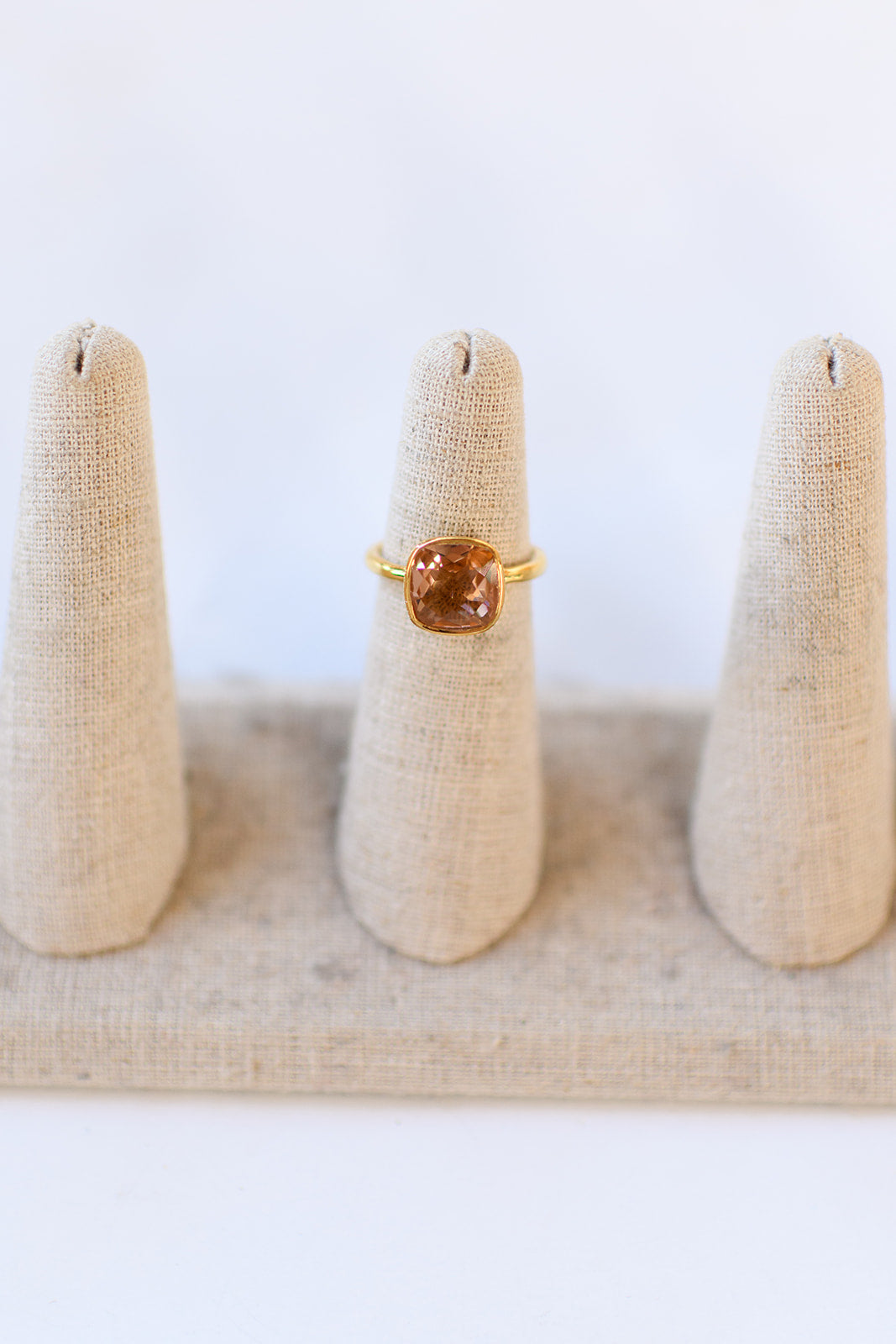 mode, morganite gold filled ring