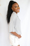 mode, light the sky blouse
