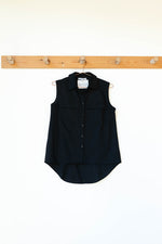 mode, nancy button up tank