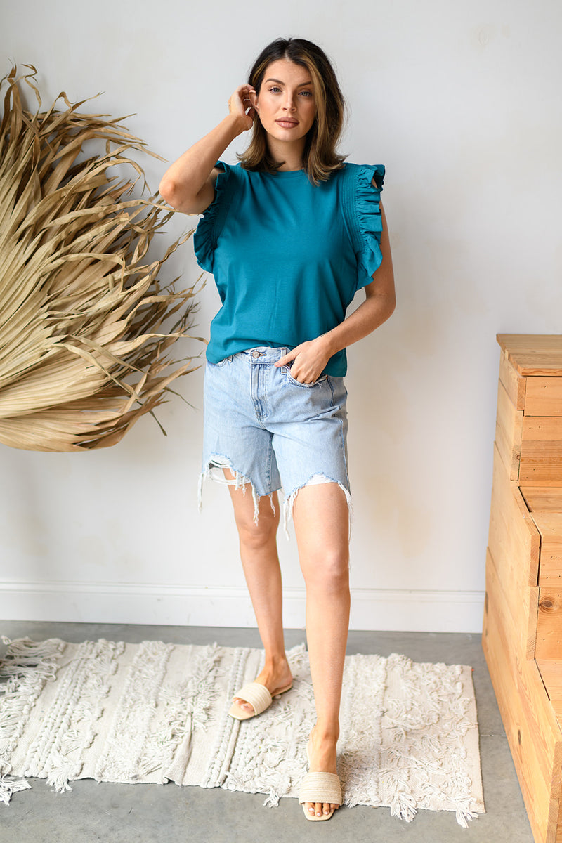 mode, flutter away blouse