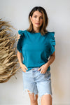 mode, flutter away blouse