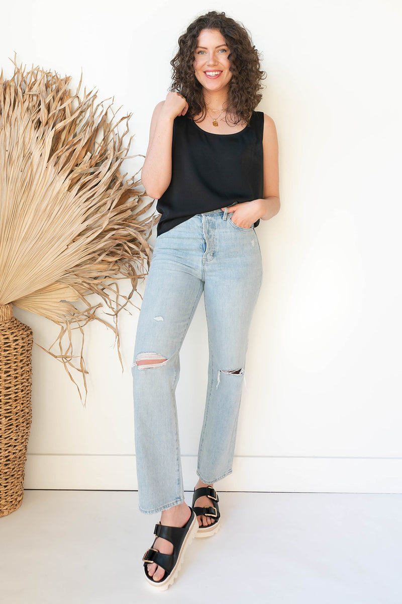 mode, sandi silk tank