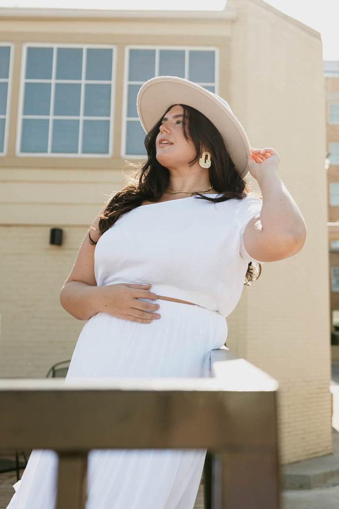 mode, better together one shoulder top