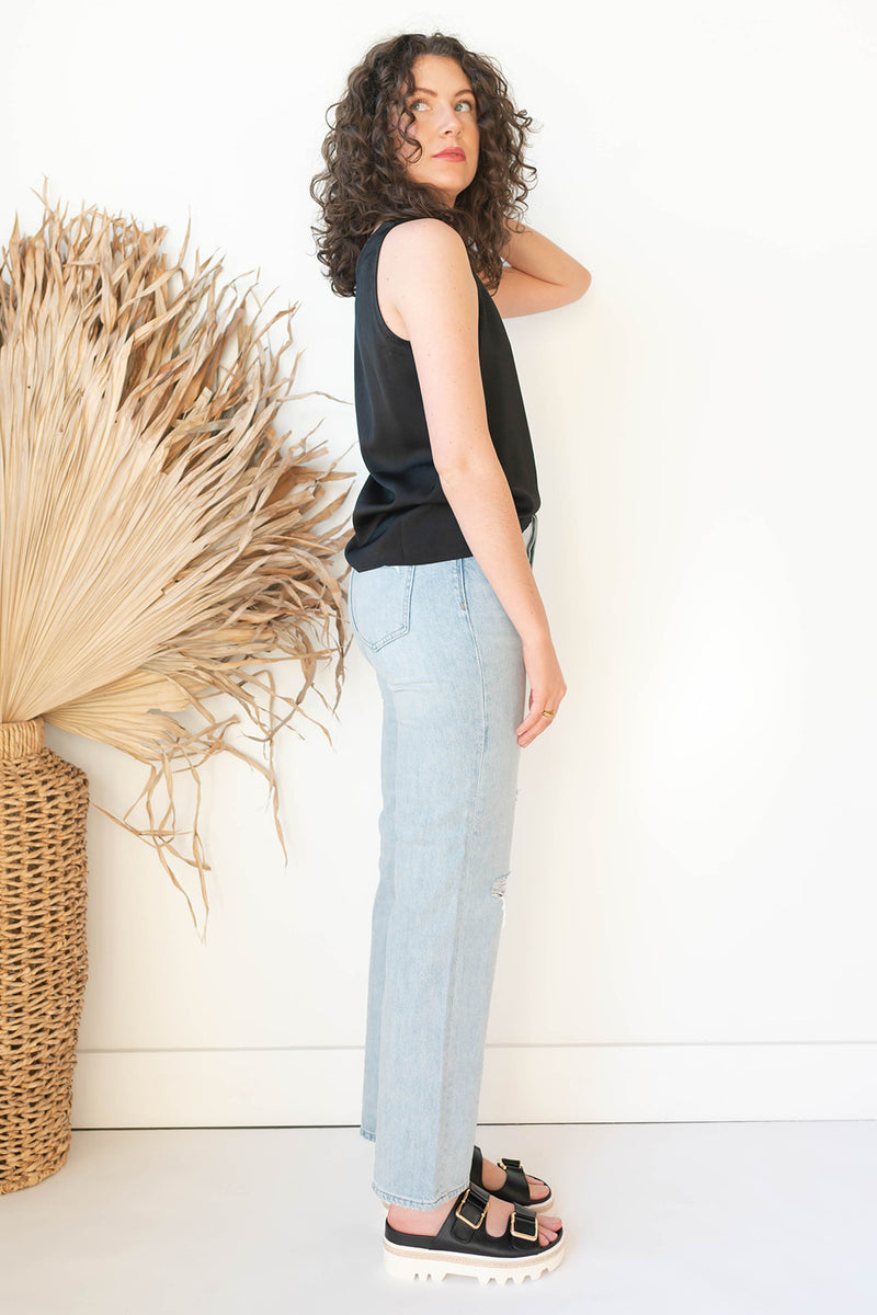 mode, sandi silk tank