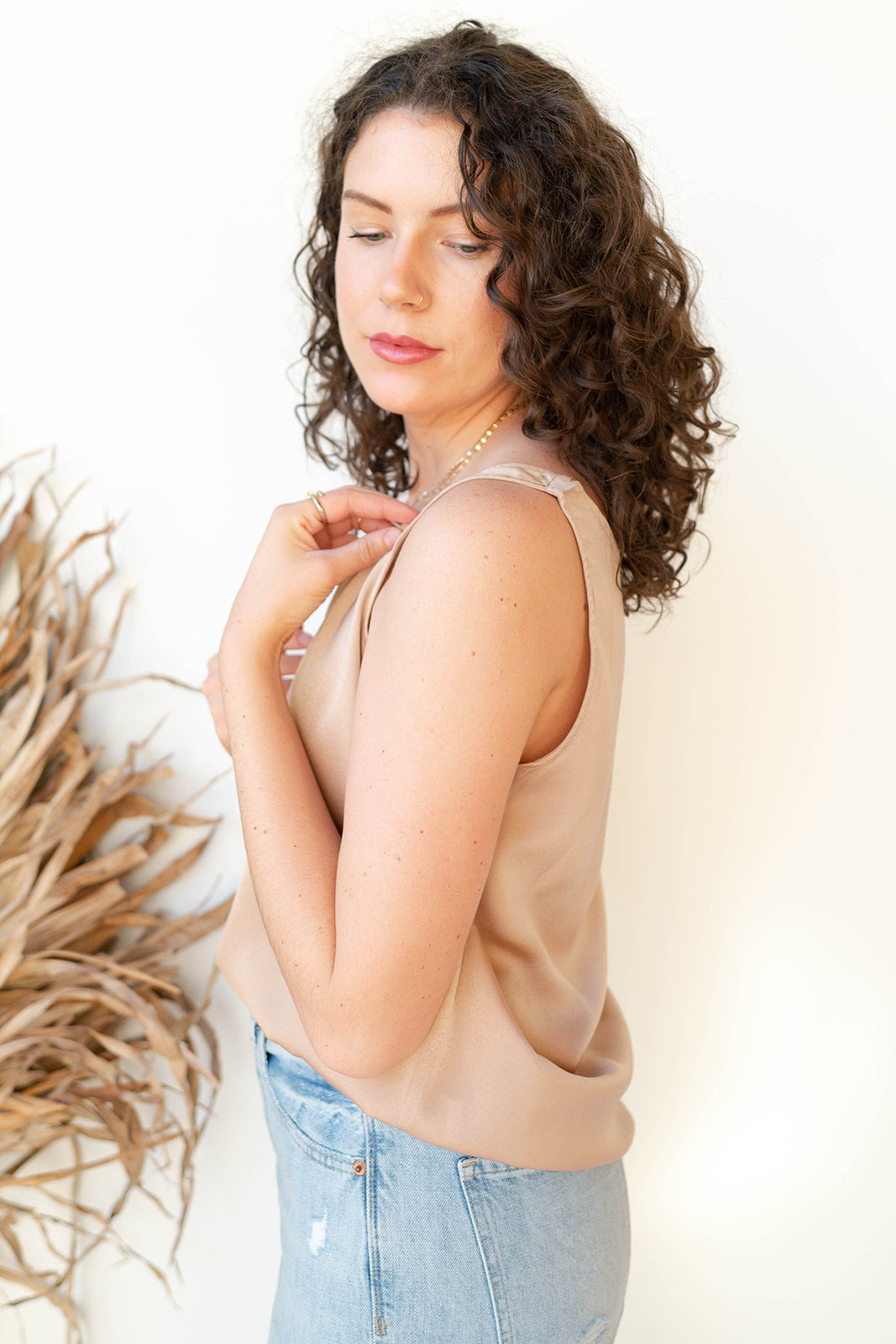 mode, sandi silk tank