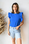 mode, flutter away blouse