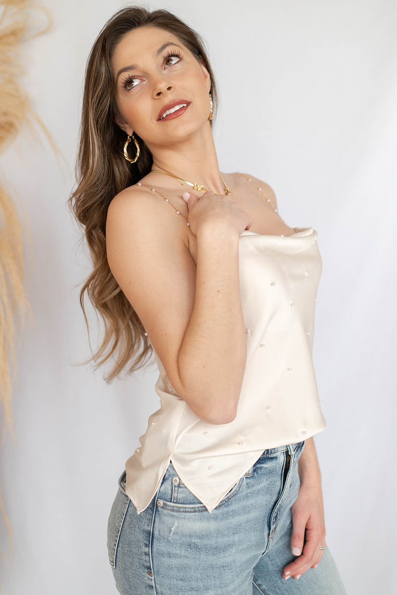 pearly girly top