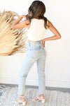 mode, charlie high rise straight jeans