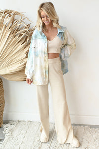 mode, side with me slit sweater pants