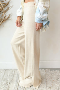 mode, side with me slit sweater pants