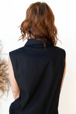 mode, nancy button up tank