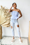 mode, open shoulder top
