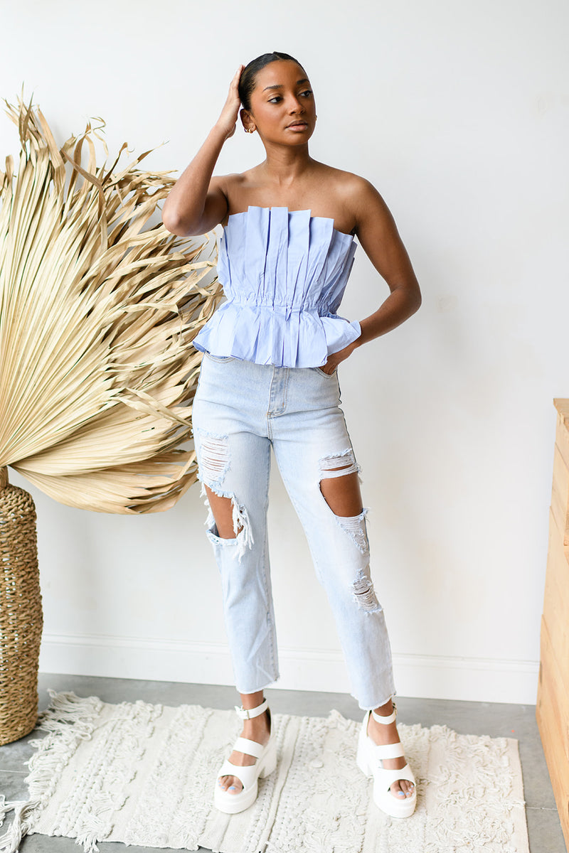 mode, open shoulder top