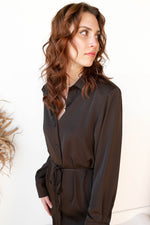 mode, ellison button down dress