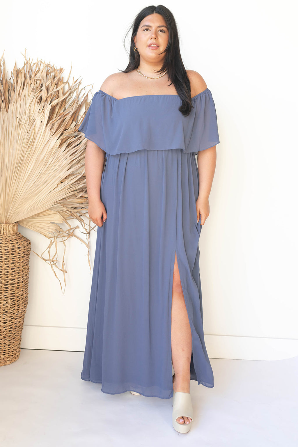mode, true intentions off shoulder dress