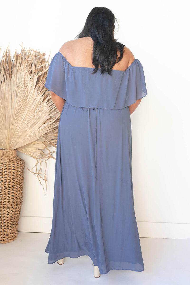 mode, true intentions off shoulder dress