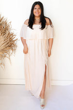 mode, true intentions off shoulder dress