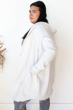 mode, longline hoodie cardigan 2.0
