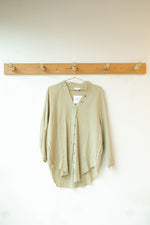 plush gauze button down