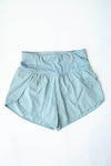 mode, running late shorts