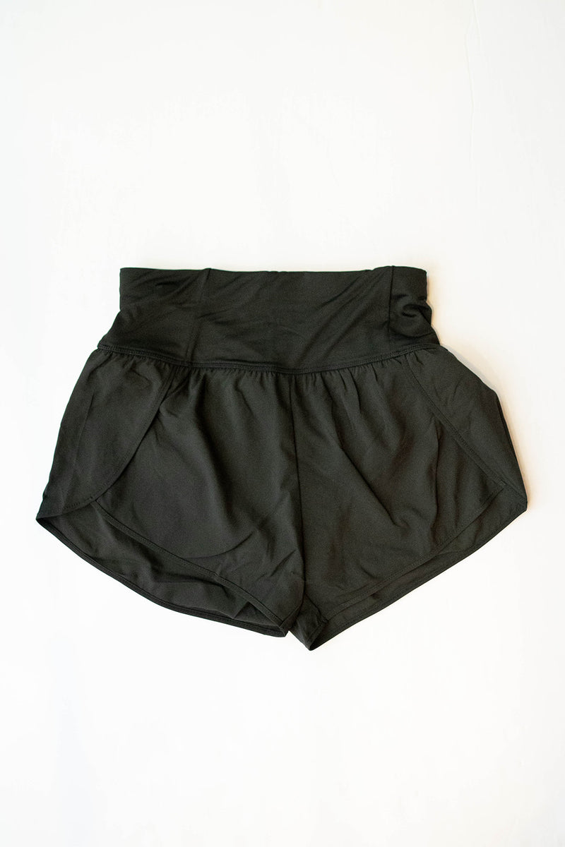 mode, running late shorts