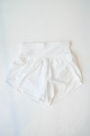 mode, running late shorts