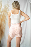 mode, running late shorts