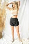 mode, running late shorts