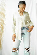 plush gauze button down