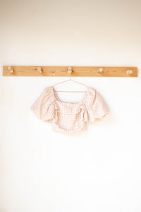 mode, picnic w me gingham top