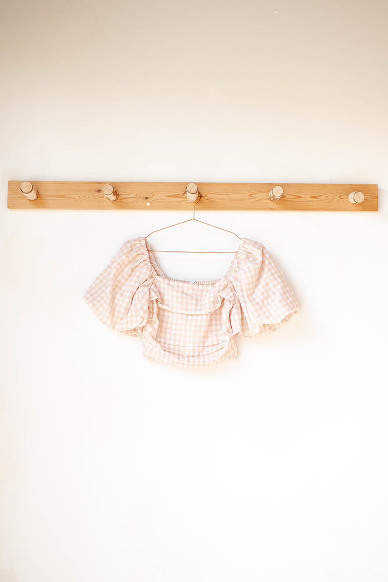 mode, picnic w me gingham top