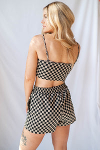 mode, the valley checkered shorts