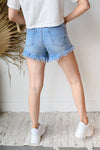 mode, for love highwaist frayed hem shorts