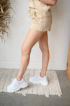 mode, toes in the sand shorts