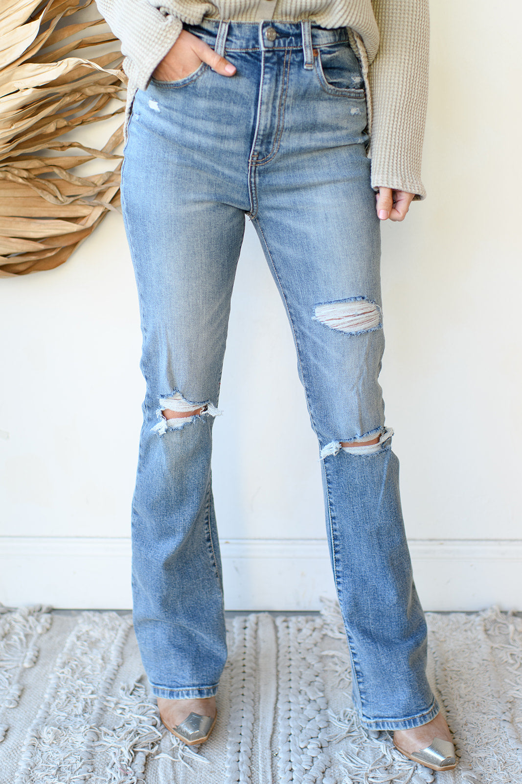 mode, go-getter high rise flare jeans