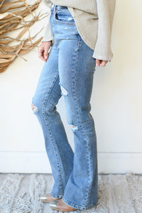 mode, go-getter high rise flare jeans