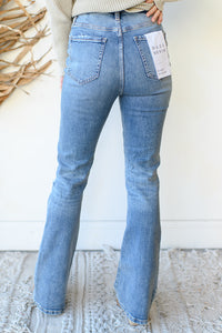 mode, go-getter high rise flare jeans