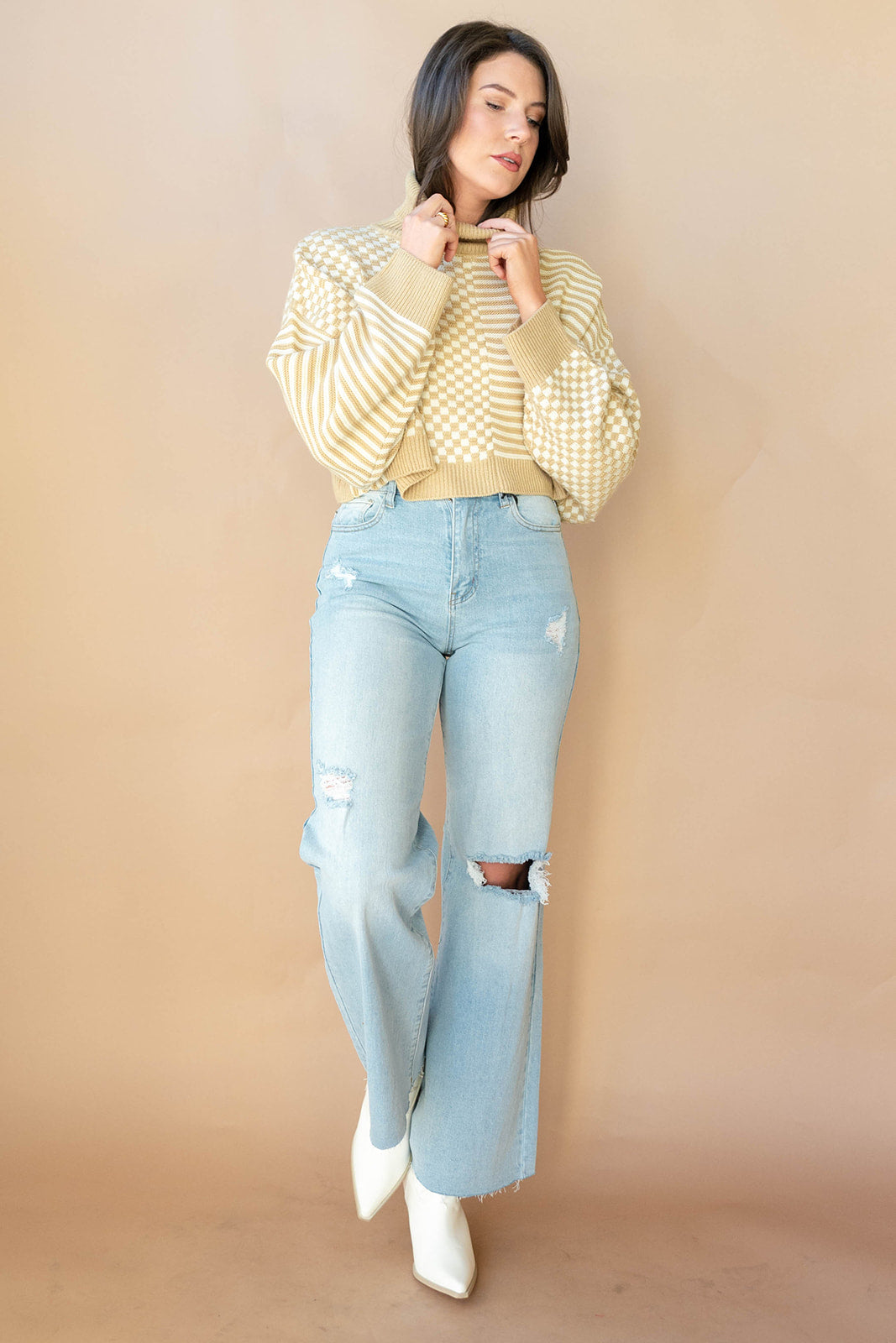 mode, hazel turtleneck sweater