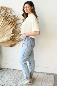 mode, velour cropped shirt