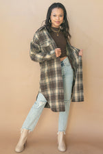 mode, forever plaid oversized jacket