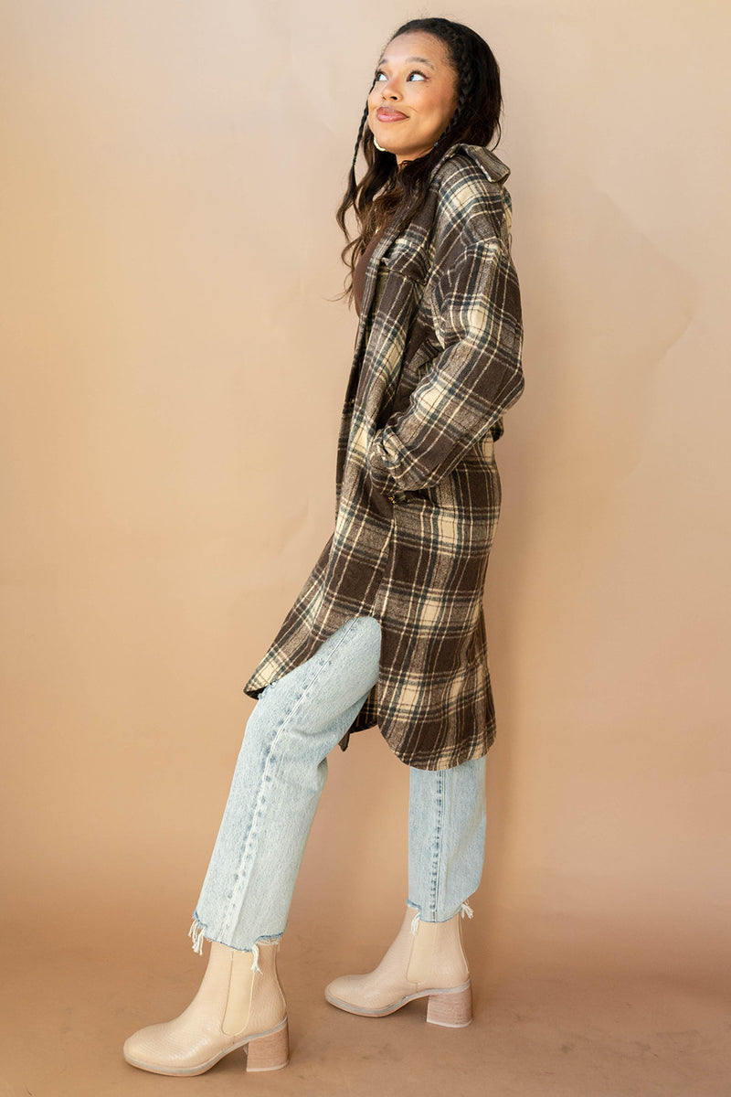 mode, forever plaid oversized jacket