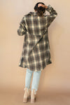 mode, forever plaid oversized jacket