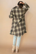 mode, forever plaid oversized jacket