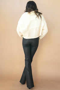 mode, oakleigh sherpa/twill jacket