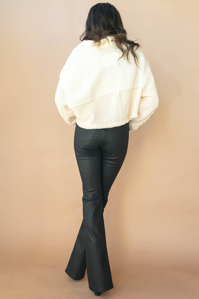 mode, oakleigh sherpa/twill jacket