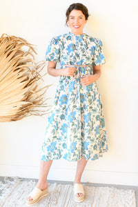 mode, royal blue maxi dress