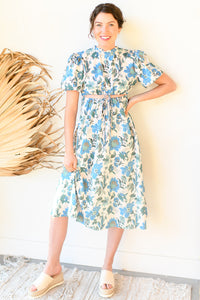 mode, royal blue maxi dress