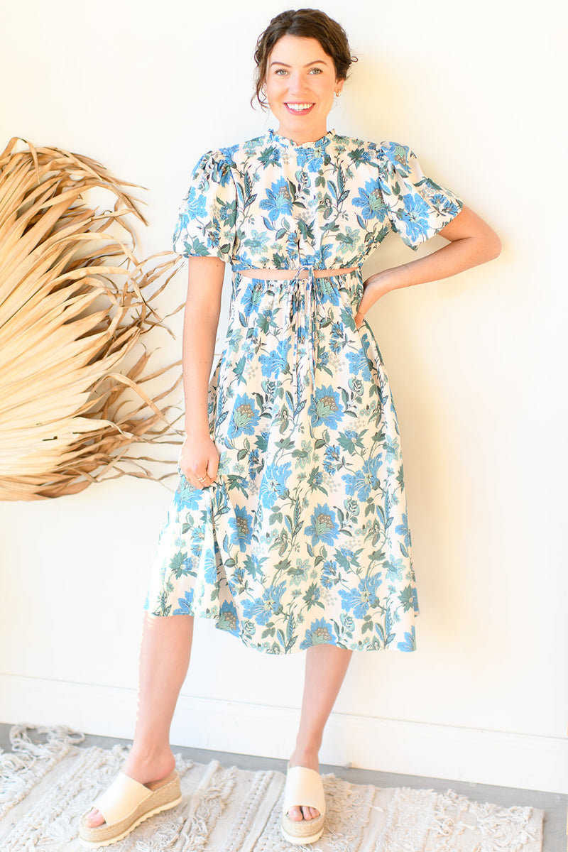 mode, royal blue maxi dress